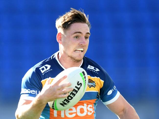 Gold Coast Titans AJ Brimson pictured during the 2021 competition. CREDIT  NRL photos