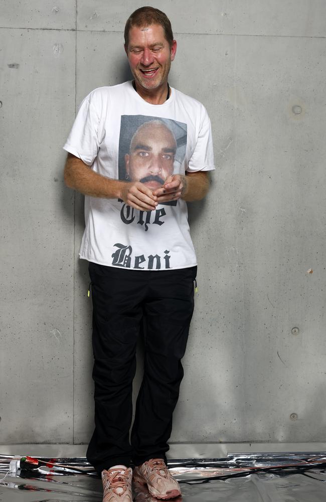 Dan Single ahead of his book launch ‘Diary of a Naughtie Kid’ during Australian Fashion Week 2025 at Carriageworks in Everleigh. Picture: Jonathan Ng