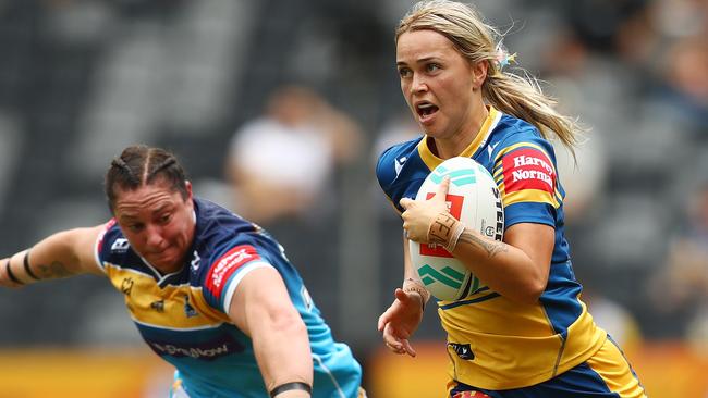 Botille Vette-Welsh playing for Parramatta this year. (Photo by Mark Metcalfe/Getty Images)