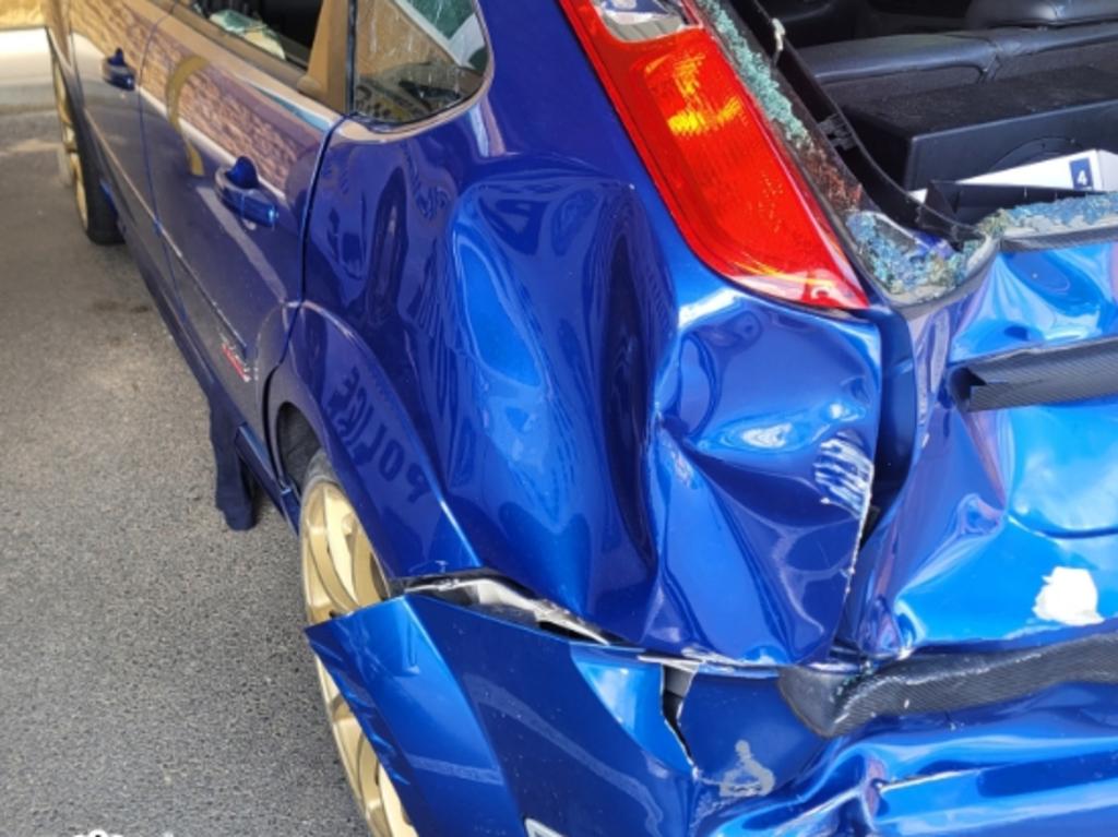 The car involved in the incident at Port Elliot. Picture: SA Police