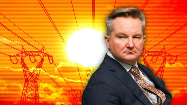 Climate Change and Energy Minister Chris Bowen is telling us not to use airconditioners on hot days. Collage: Emilia Tortorella