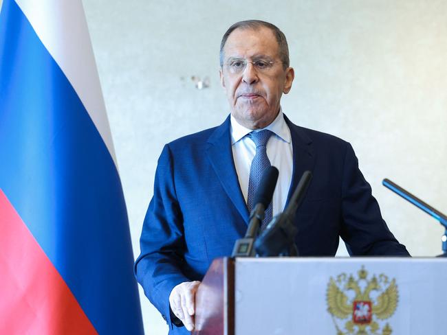 Russian Foreign Minister Sergei Lavrov makes a surprise visit to Nairobi, Kenya. Picture: AFP