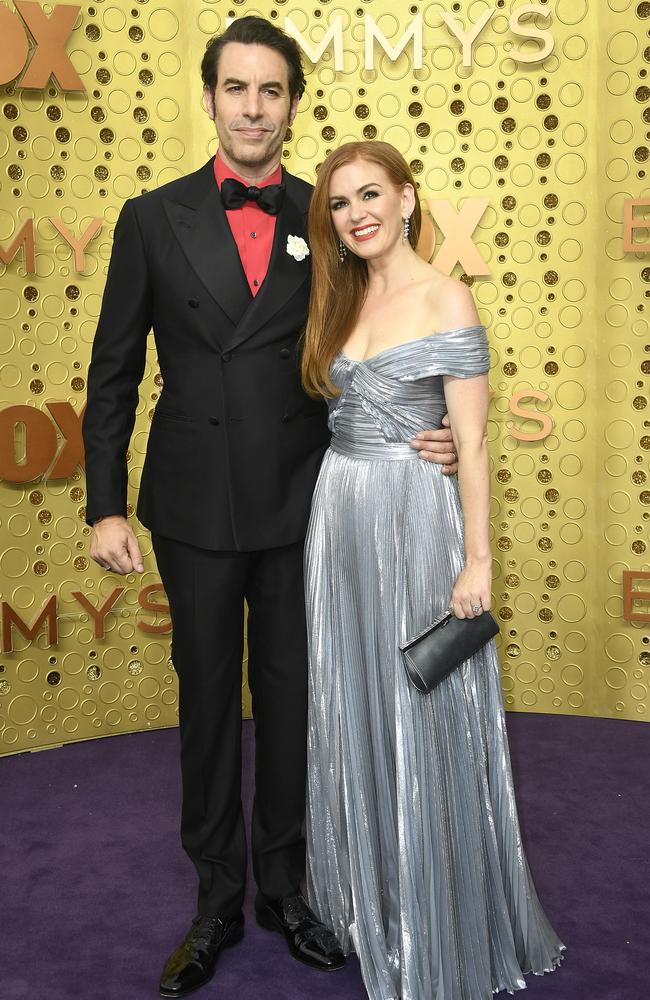 Baron Cohen and Isla Fisher have recently moved to Sydney. Picture: Frazer Harrison/Getty Images