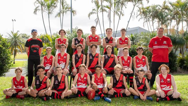 HUGE POTENTIAL: The highly skilled and talented members of Lismore Swans Junior Australian football Club U14.5 team.