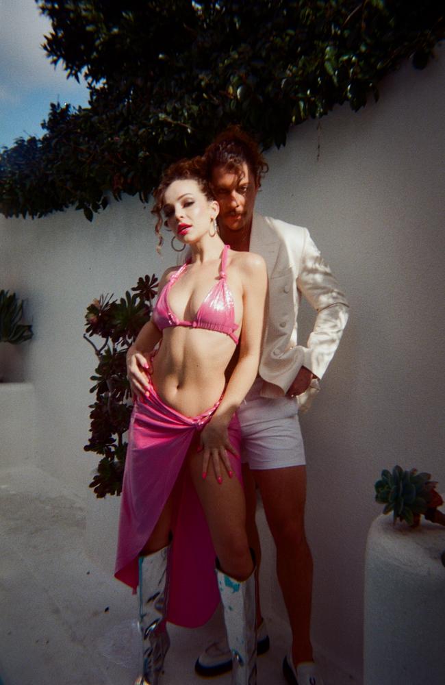 EMBARGOED FOR METROS OC T 4. Peking Duk star Adam Hyde and girlfriend Abbie Chatfield star in the video for Online Jesus, the new single from his side project Keli Holiday. Picture: Supplied.