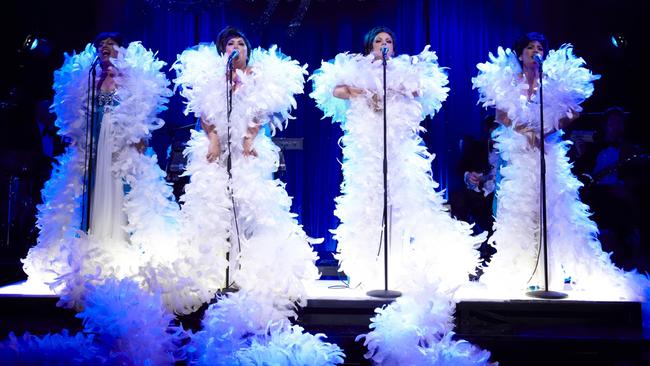 Christine Anu, Casey Donovan, Hollie Andrew and Kylie Farmer in The Sapphires 2011.