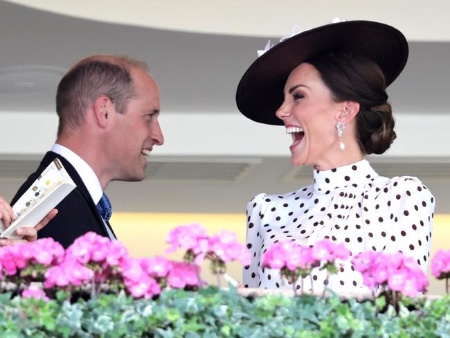 The Cambridges in the Royal Box during Royal Ascot. Picture: Chris Jackson/Getty Images