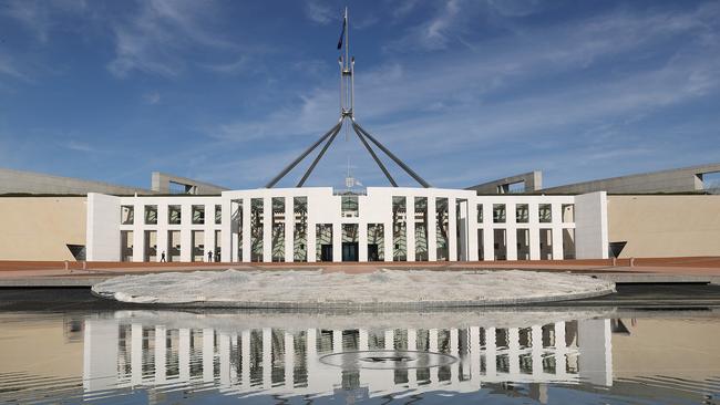 CANBERRA, AUSTRALIA - NewsWire Photos, AUGUST, 19, 2021: Parliament House during the  Covid-19 lockdown  in Canberra.Picture: NCA NewsWire/Gary Ramage