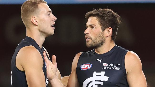 Does Carlton have too many talls? Levi Casboult wants to stay.