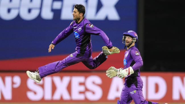 Qais Ahmad of the Hurricanes was flying at the end of the BBL|08 season