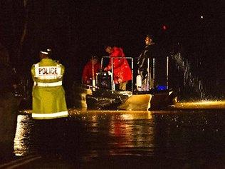 Night search for croc victim