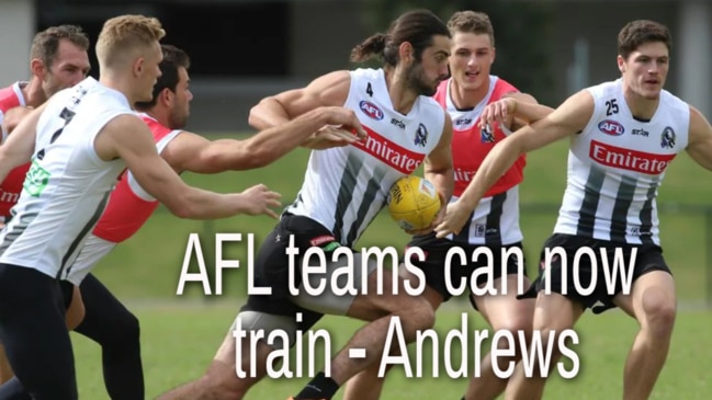 AFL teams can now train – Andrews