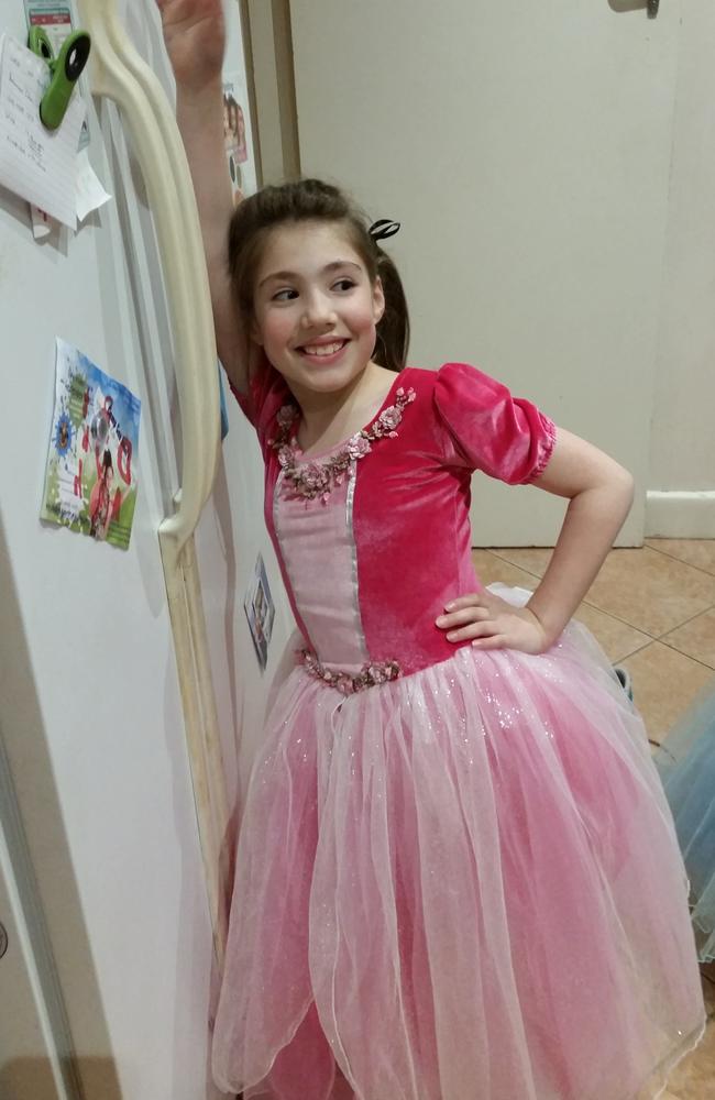 Thalia Hakin in a pink princess outfit. Picture: Supplied