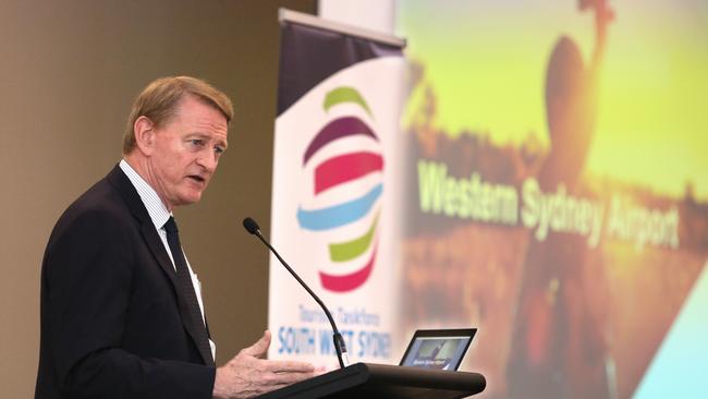 Western Sydney Airport CEO Graham Millett hit out against the RMS. Picture: Robert Pozo