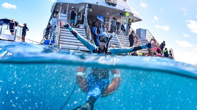 A 25-year-old diving enthusiast from Far North Queensland, who works as a snorkeling guide for a family-owned tour company on the Great Barrier Reef, has won this year’s prestigious title of Miss Scuba Australia. Picture: Sadie Callahan.