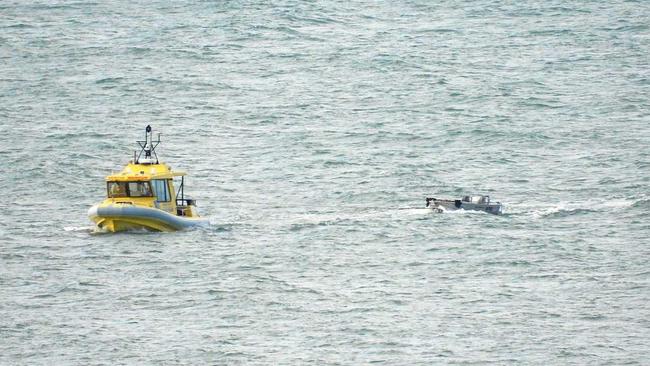 BOAT: Coast Guard Yeppoon tows camping couple back to shore.