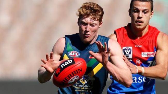 Matt Rowell in action for the AFL Academy against Casey. Picture: AFL Media