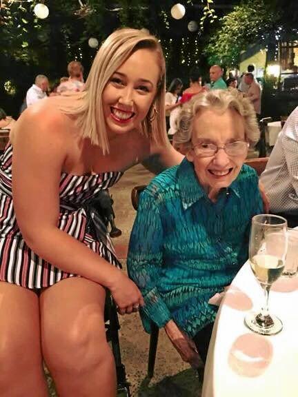 My Nanna inspires me everyday and is the reason I am in the job I am today. She is the best role model for not only me but her three daughters and nine granddaughters. Picture: Molly Hancock