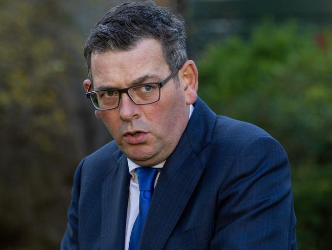 MELBOURNE AUSTRALIA - NewsWire Photos JULY 27, 2023: Daniel Andrews At a press conference in the gardens of parliament. The newly elected First People's Assembly is in parliament gardens.  Picture: Herald Sun  / Jason Edwards for NCA Newswire