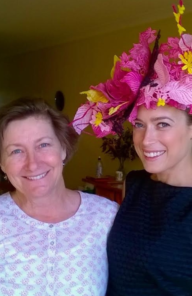 Emily Hunter and her mum Angela Hunter, who made the winning Fashions on the Field dress together. Picture: Supplied.