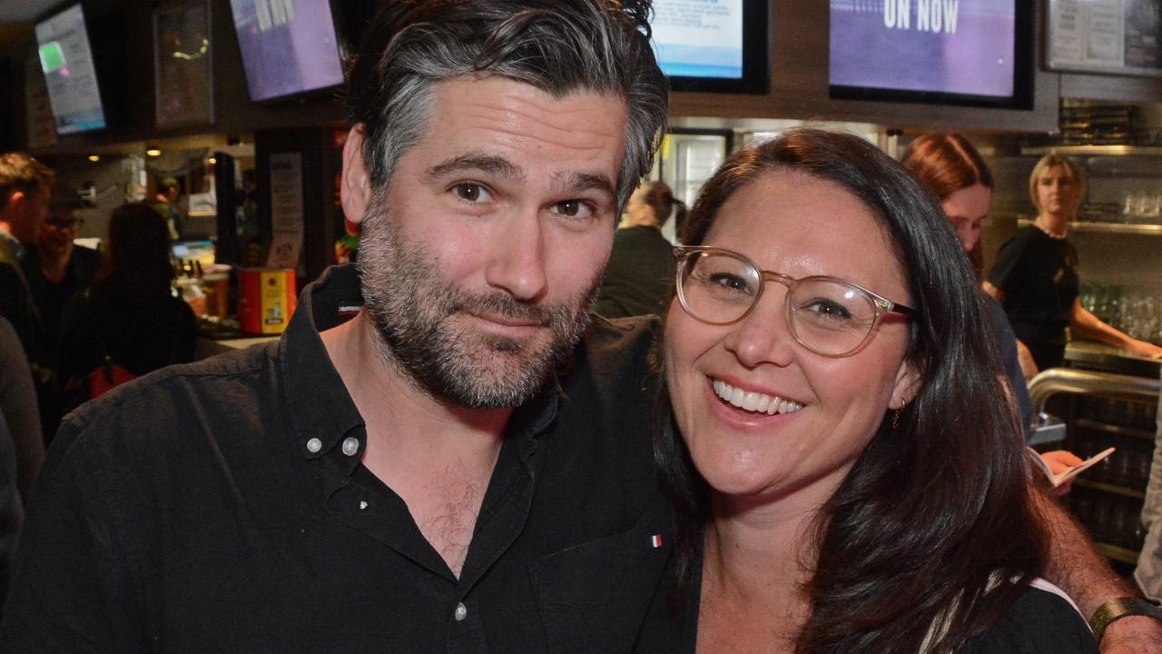 Richard and Josie Scott at launch of Swell Sculpture Festival at Currumbin SLSC. Pic: Regina King