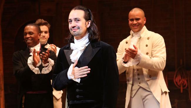 Lin-Manuel Miranda at his final performance in Hamilton on Broadway in 2016. Picture: Bruce Glikas