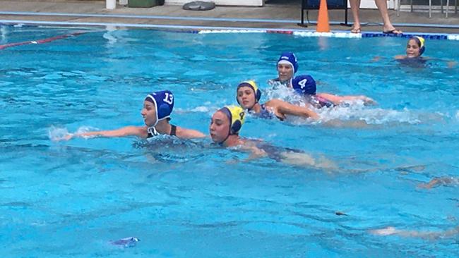 Action from the women's bronze medal match.