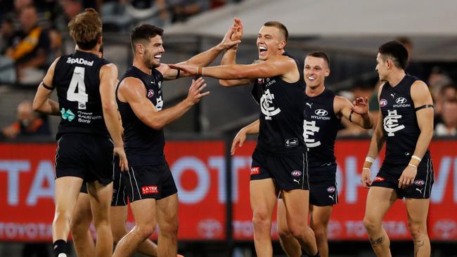 Patrick Cripps had a night out. Photo by Dylan Burns/AFL Photos via Getty Images.