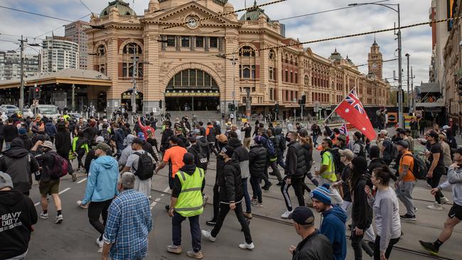 Melbourne’s CCTV network will be used by police to review the protests. Picture: Jason Edwards