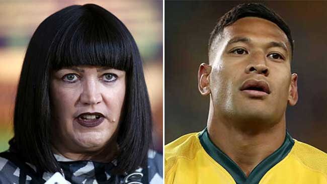 Raelene Castle and Israel Folau