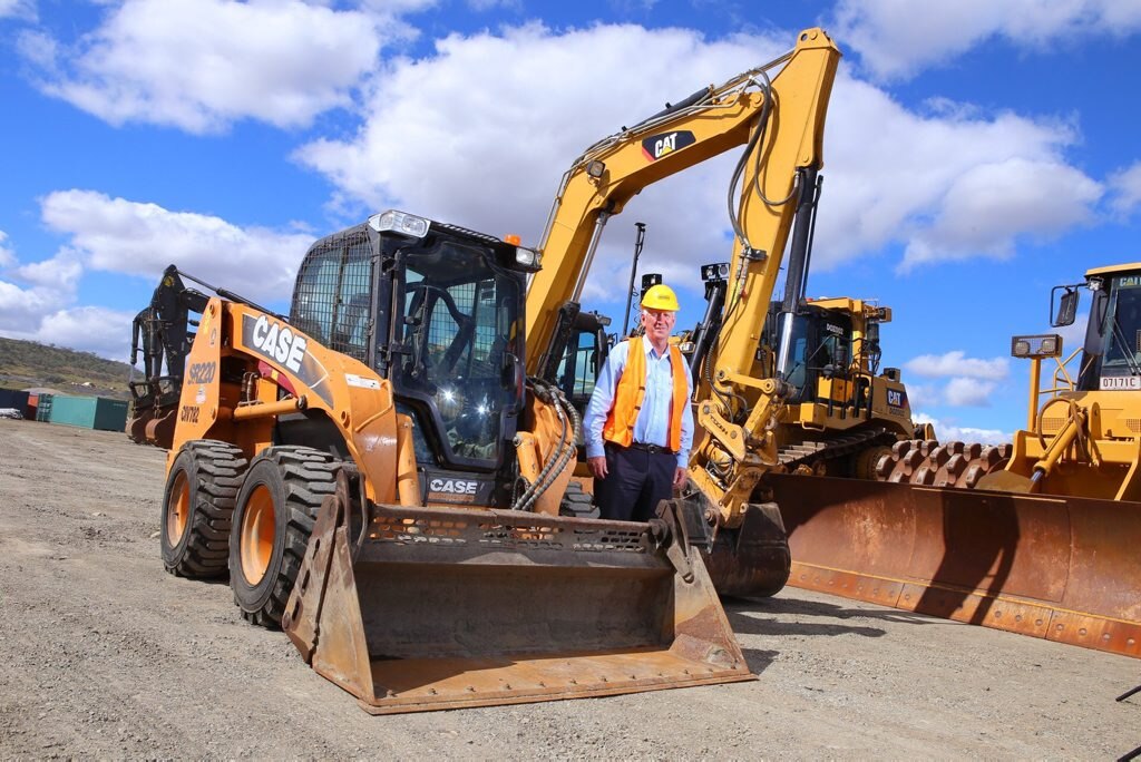  Wagners director Denis Wagner with some of the heavy machinery. Picture: Contributed