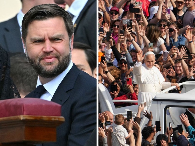 JD Vance’s shock act at Pope inauguration