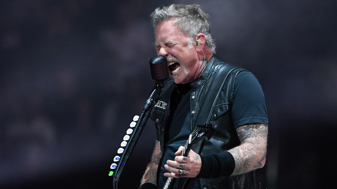 Metallica singer James Hetfield. Picture: Getty