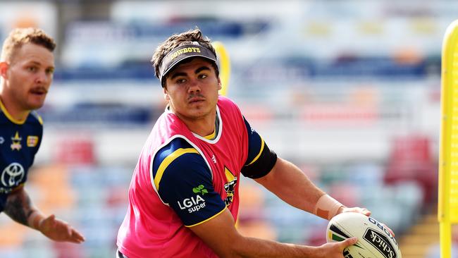 North Queensland Cowboys training from 1300 Smiles Stadium. Jake Clifford. Picture: Zak Simmonds