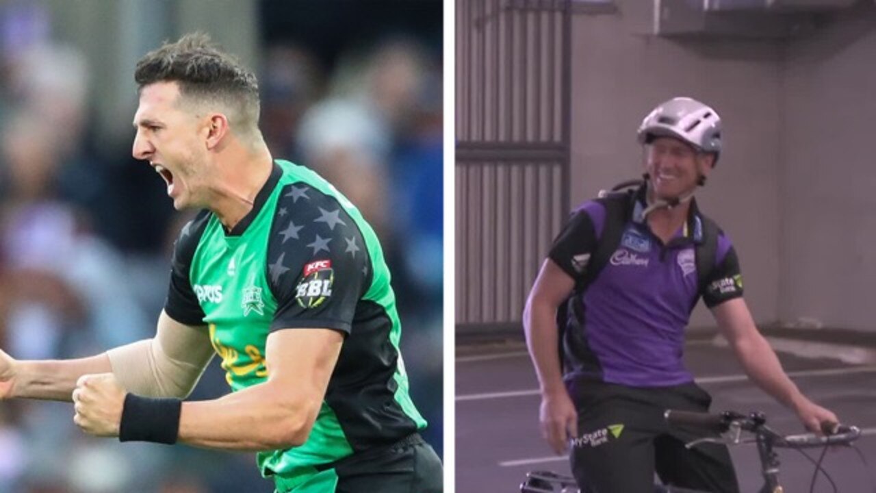 Daniel Worrall took four wickets, while George Bailey rode a bike to the game.