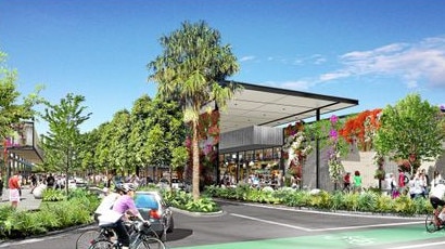 A concept design of Stockland's Birtinya Town Centre. Picture: Stockland