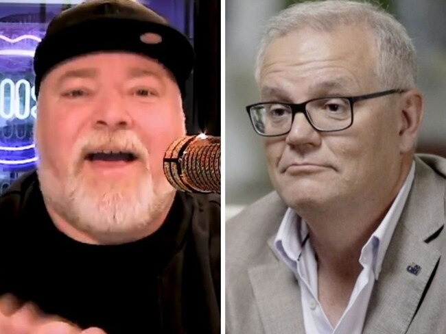 Kyle Sandilands has gone on the attack in Scott Morrison's interests for the second time this month.