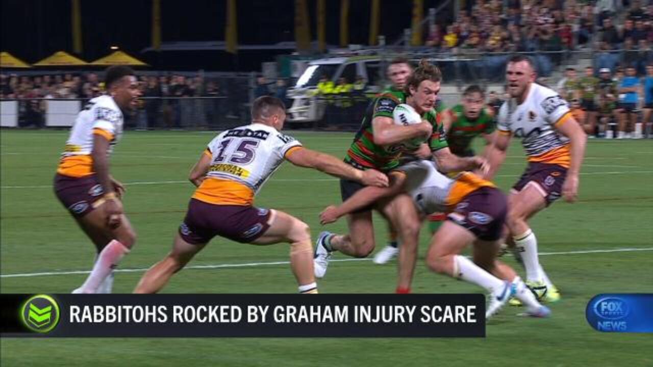 Rabbitohs rocked by Graham injury scare