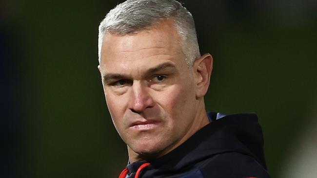 Roosters assistant coach Jason Ryles looks on prior to the round 12 NRL match between St George Illawarra Dragons and Sydney Roosters at Netstrata Jubilee Stadium on May 19, 2023 in Sydney, Australia. (Photo by Matt King/Getty Images)