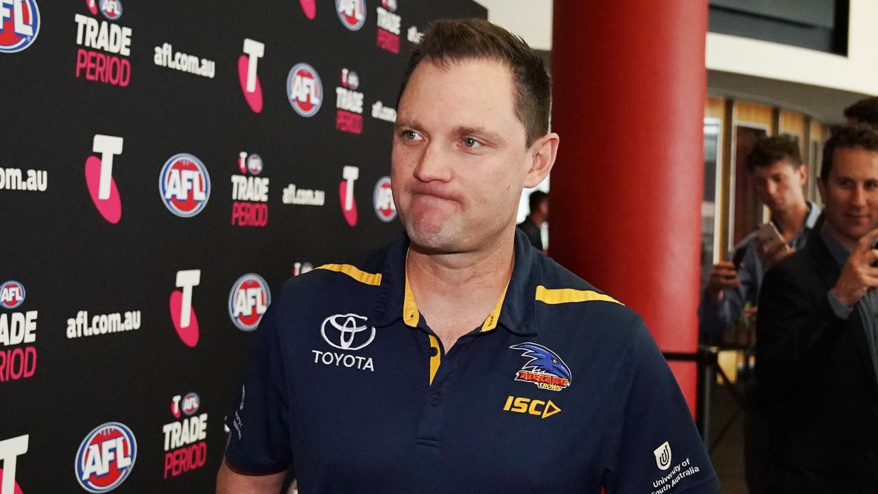 Adelaide Crows list manager Justin Reid the club will consider rivals’ packages for the top selection. Picture: Michael Dodge/AAP