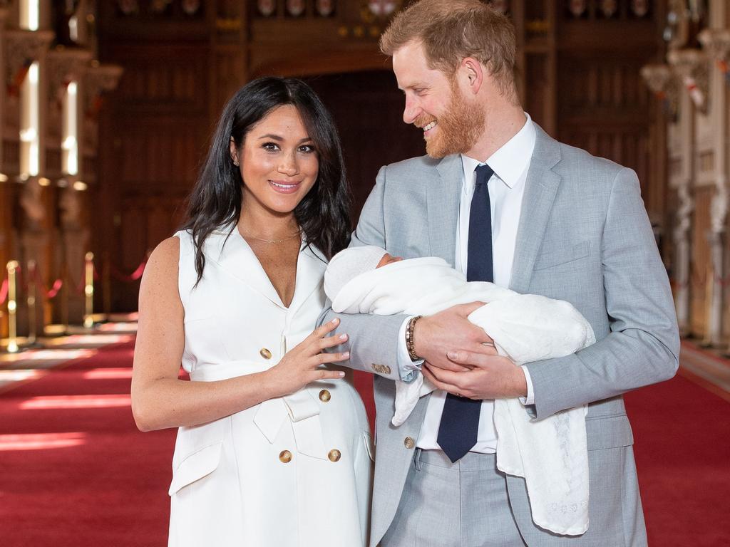 The prince joked that his son ‘already has facial hair’. Picture: Dominic Lipinski / POOL / AFP