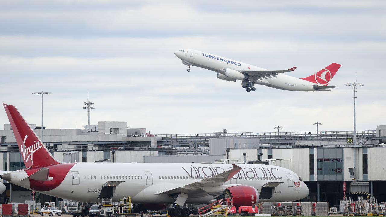 London’s Heathrow Airport was badly hit by the IT outage. (Photo by Leon Neal/Getty Images)