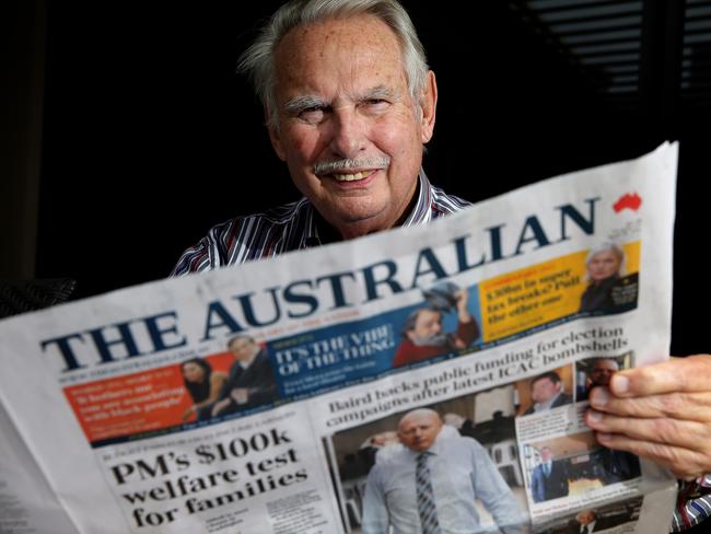 Walter Kommer who was the Editor of The Australian Newspaper from late 1964 to 1969. Photographed in West Leederville.