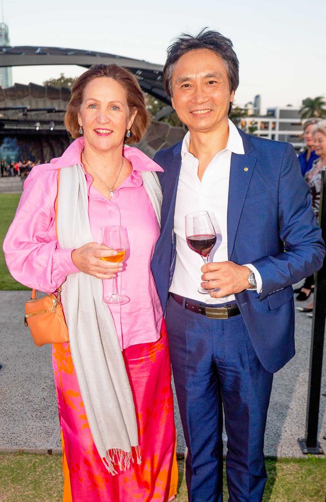 Mary Li and Artistic Director Li Cunxin at Giselle. Picture: Stephen Archer