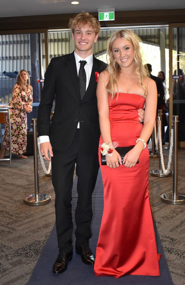 Daniel Elkington and Isla Gibson at the Sunshine Coast Grammar School formal 2023. Photo: Jorina Maureschat