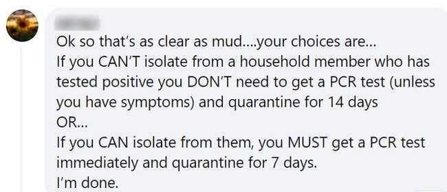 New rules regarding quarantine and testing requirements spark outrage online. Picture: Facebook