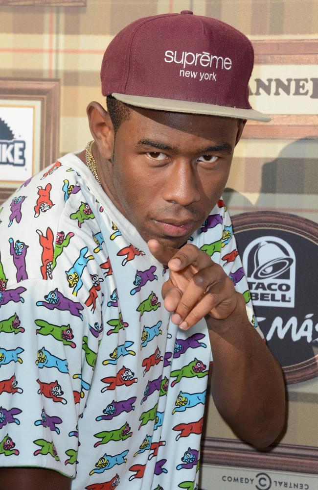 Controversial ... rapper Tyler, The Creator is scheduled to tour Down Under in September. Picture: Getty Images