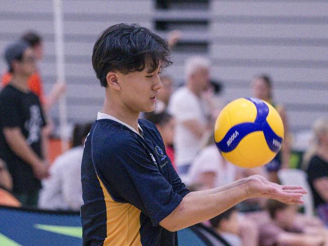 The Australian Volleyball Schools Cup is being played at the Gold Coast Sports and Leisure Centre in Carrara. Picture: Glenn Campbell