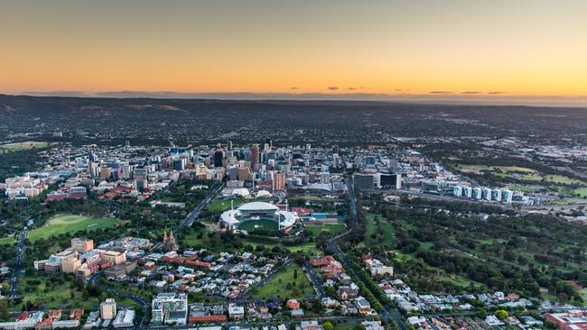 The City Deal is intended to grow Adelaide’s population as well as its innovation economy. Picture: Airborne Photography