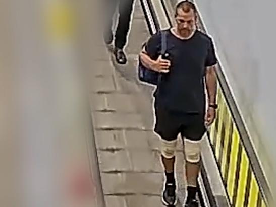 Police have tracked down and released CCTV of the mystery man whose body was was found in a Sunshine Coast river. Picture - QLD Police.